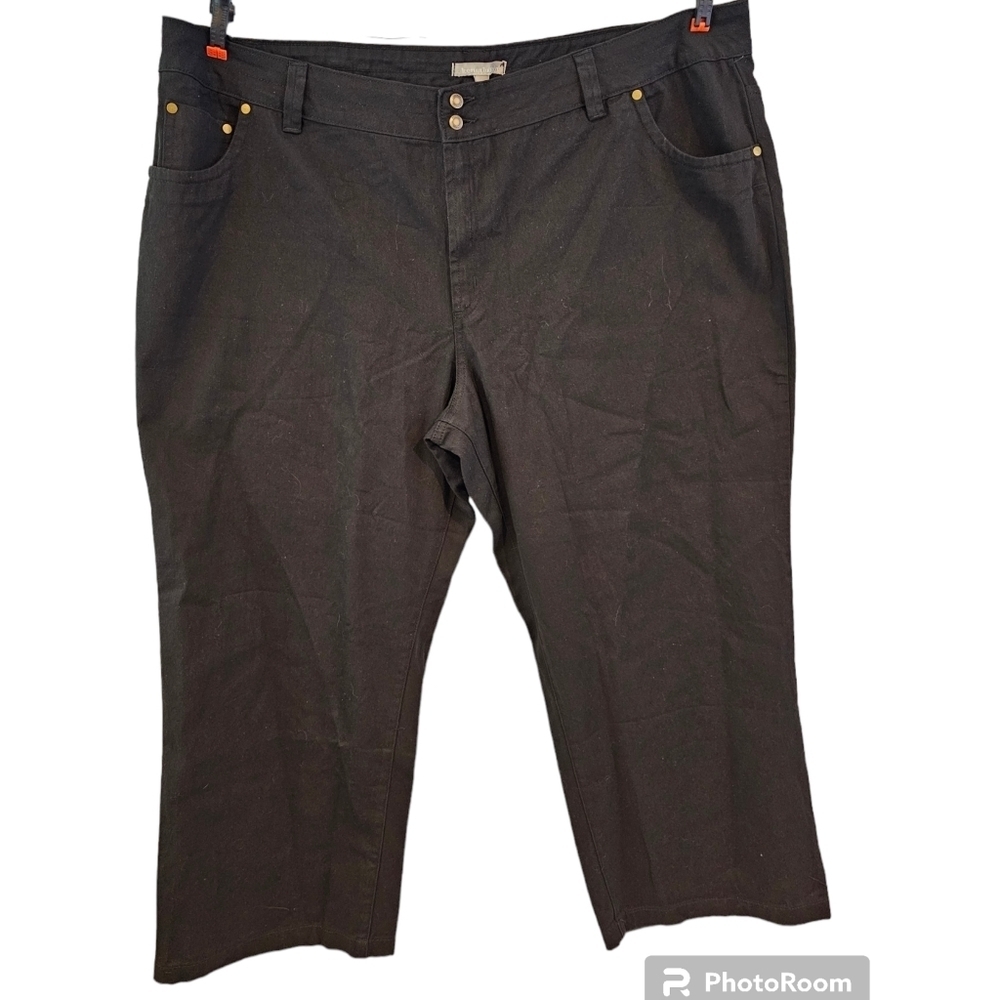 3/$25 Woman Within Size 30W Black Jeans